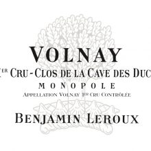 Benjamin Leroux Volnay 1er Cru Clos de la Cave des Ducs (Monopole) 2015