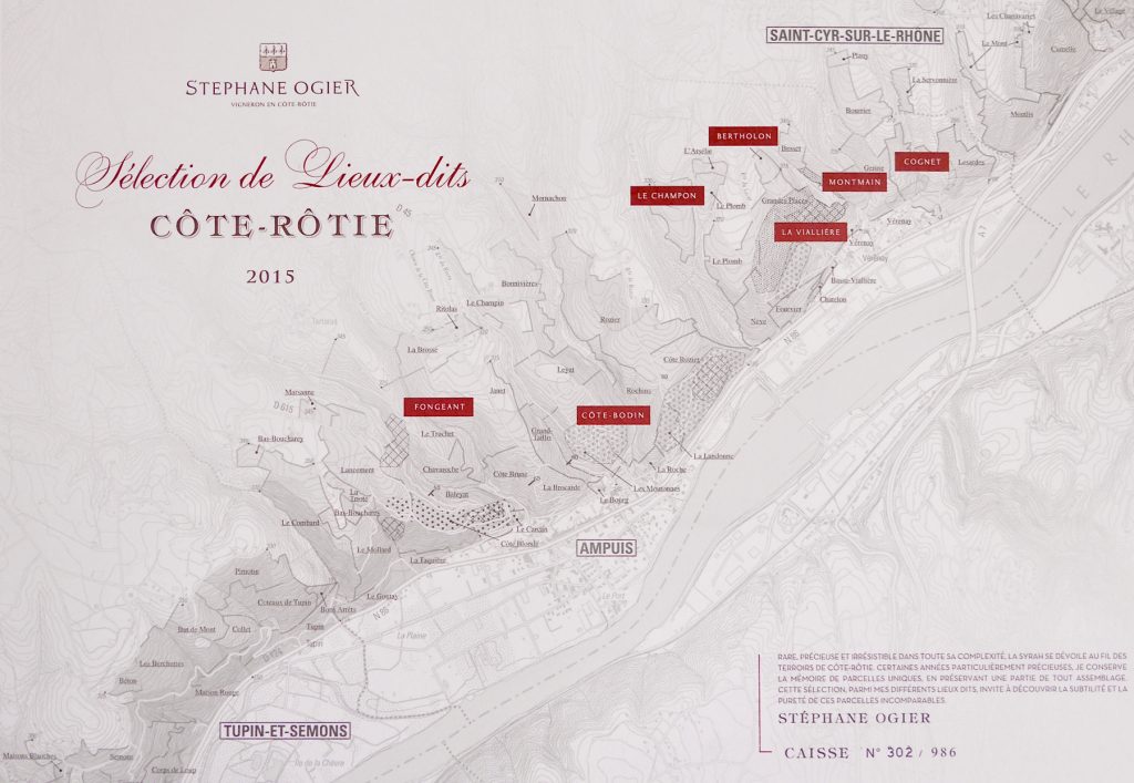 Stéphane Ogier Selection de Lieux-dits 2015 Map
