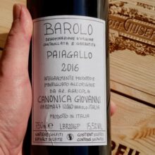 Giovanni Canonica Barolo 'Paiagallo' 2016