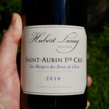 Domaine Hubert Lamy Saint-Aubin 1er Cru Les Murgers des Dents de Chien 2018