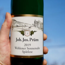 Joh Jos  Prüm Wehlener Sonnenuhr Spätlese Riesling 2019