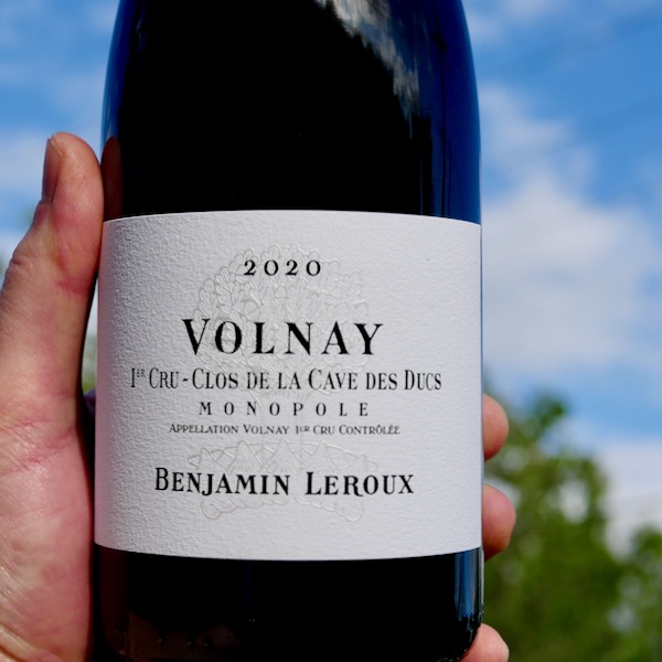 Benjamin Leroux Volnay 1er Cru Clos de la Cave des Ducs (Monopole) 2020 ...